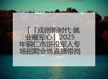 「戎创新时代·就业暖军心」2025年铜仁市退役军人专场招聘会暨直播带岗活动顺利举行