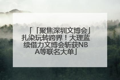 「聚焦深圳文博会」扎染玩转跨界！大理蓝续借力文博会斩获NBA等联名大单