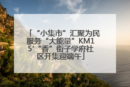 “小集市”汇聚为民服务“大能量”KM15′“香”街子学府社区开集迎端午