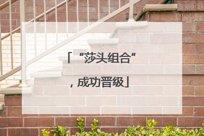 “莎头组合”，成功晋级
