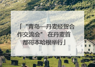 “青岛—丹麦经贸合作交流会” 在丹麦首都哥本哈根举行