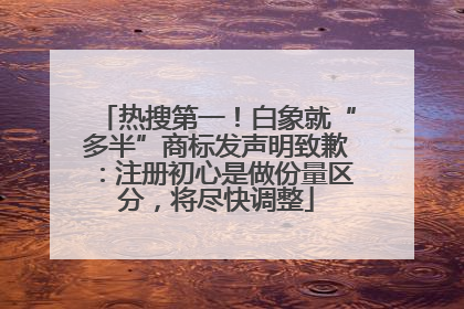 热搜第一！白象就“多半”商标发声明致歉：注册初心是做份量区分，将尽快调整