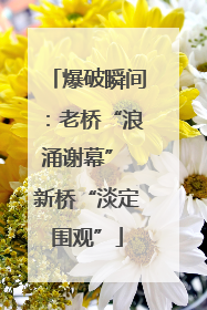爆破瞬间：老桥“浪涌谢幕” 新桥“淡定围观”