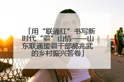 用“联通红”书写新时代“疆”山情——山东联通援疆干部郝兆武的乡村振兴答卷