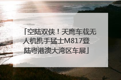 空陆双侠！天鹰车载无人机携手猛士M817登陆粤港澳大湾区车展