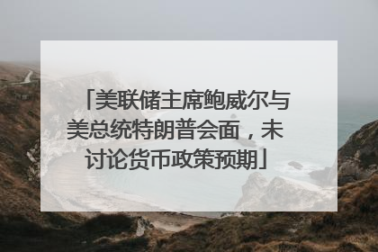 美联储主席鲍威尔与美总统特朗普会面，未讨论货币政策预期