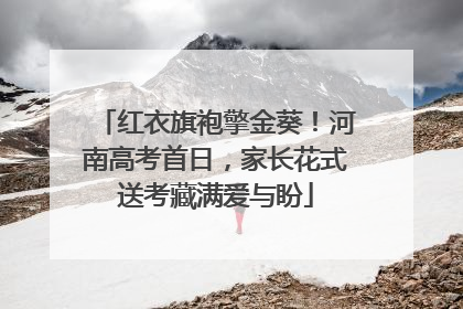 红衣旗袍擎金葵！河南高考首日，家长花式送考藏满爱与盼