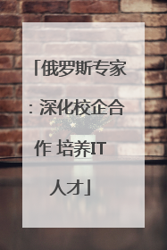 俄罗斯专家：深化校企合作 培养IT人才
