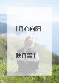 丹心向阳映丹霞