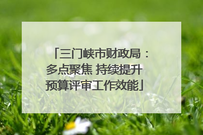 三门峡市财政局：多点聚焦 持续提升预算评审工作效能