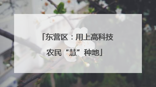 东营区：用上高科技 农民“慧”种地