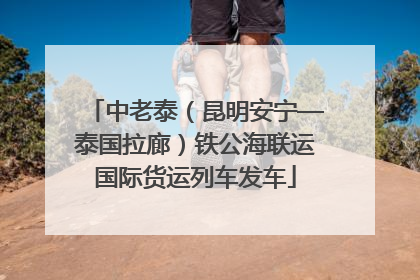 中老泰（昆明安宁—泰国拉廊）铁公海联运国际货运列车发车