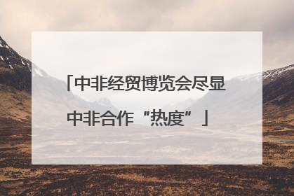 中非经贸博览会尽显中非合作“热度”