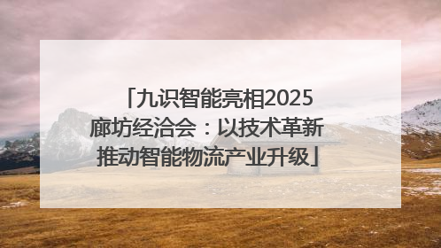 九识智能亮相2025廊坊经洽会：以技术革新推动智能物流产业升级