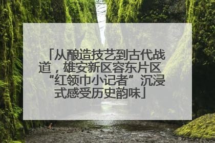 从酿造技艺到古代战道，雄安新区容东片区“红领巾小记者”沉浸式感受历史韵味
