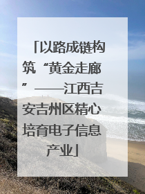 以路成链构筑“黄金走廊”——江西吉安吉州区精心培育电子信息产业