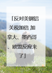 反对美钢铝关税加倍 加拿大、墨西哥、欧盟反应来了