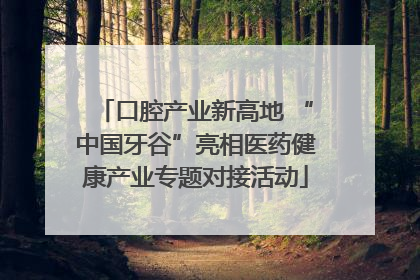 口腔产业新高地 “中国牙谷”亮相医药健康产业专题对接活动