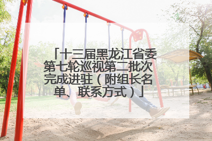 十三届黑龙江省委第七轮巡视第二批次完成进驻（附组长名单、联系方式）