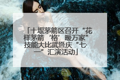 十堰茅箭区召开“花样茅箭‘格’暖万家”技能大比武暨庆“七·一”汇演活动