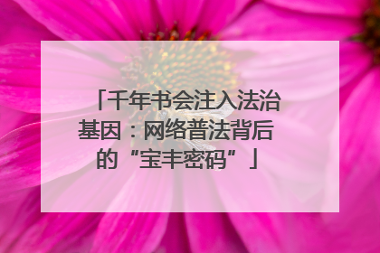 千年书会注入法治基因：网络普法背后的“宝丰密码”
