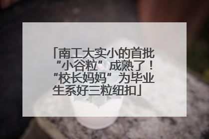 南工大实小的首批“小谷粒”成熟了！“校长妈妈”为毕业生系好三粒纽扣
