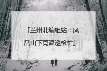 兰州北编组站：凤凰山下高温巡检忙