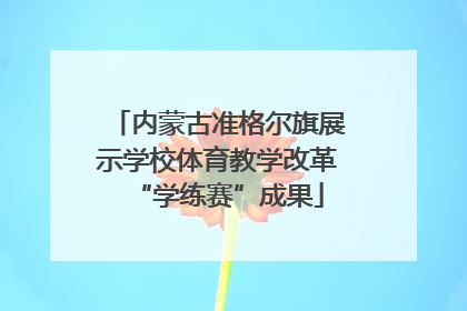 内蒙古准格尔旗展示学校体育教学改革“学练赛”成果