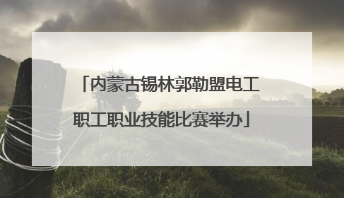 内蒙古锡林郭勒盟电工职工职业技能比赛举办
