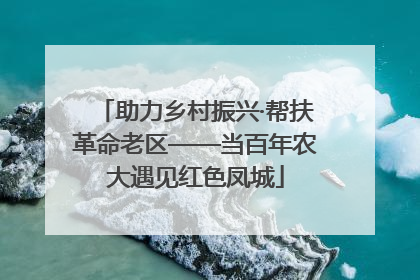 助力乡村振兴·帮扶革命老区——当百年农大遇见红色凤城