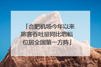 合肥机场今年以来旅客吞吐量同比增幅位居全国第一方阵