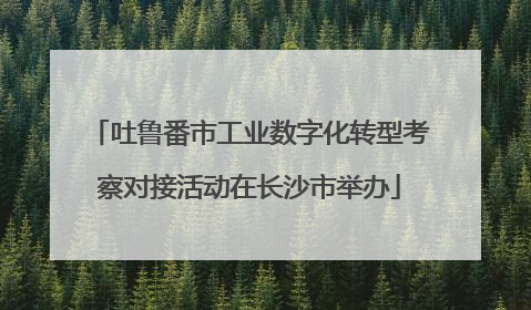 吐鲁番市工业数字化转型考察对接活动在长沙市举办