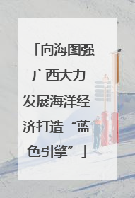 向海图强 广西大力发展海洋经济打造“蓝色引擎”