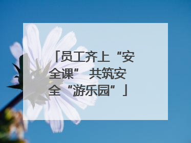 员工齐上“安全课” 共筑安全“游乐园”