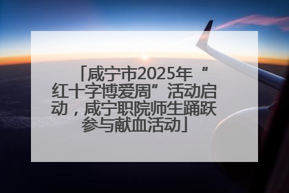 咸宁市2025年“红十字博爱周”活动启动，咸宁职院师生踊跃参与献血活动