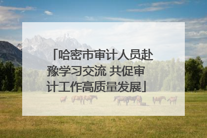 哈密市审计人员赴豫学习交流 共促审计工作高质量发展