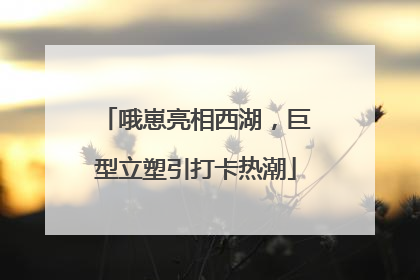 哦崽亮相西湖，巨型立塑引打卡热潮