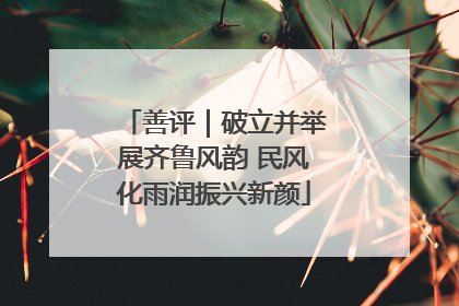 善评｜破立并举展齐鲁风韵 民风化雨润振兴新颜