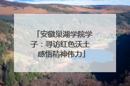 安徽巢湖学院学子：寻访红色沃土 感悟精神伟力