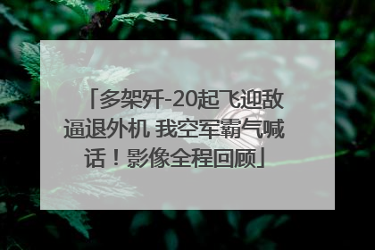 多架歼-20起飞迎敌逼退外机 我空军霸气喊话！影像全程回顾