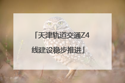 天津轨道交通Z4线建设稳步推进