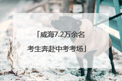 威海7.2万余名考生奔赴中考考场