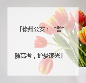 徐州公安：“警”随高考，护梦逐光