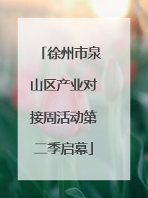 徐州市泉山区产业对接周活动第二季启幕