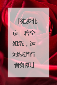 徒步北京｜碧空如洗，运河绿道行者如织