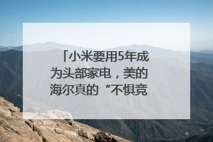 小米要用5年成为头部家电，美的海尔真的“不惧竞争”？｜热财经