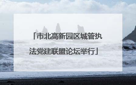 市北高新园区城管执法党建联盟论坛举行