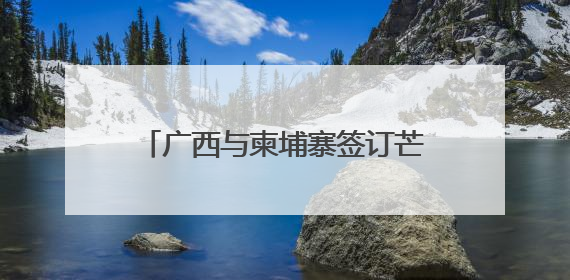 广西与柬埔寨签订芒果干、榴莲采购协议和贸易合作框架协议