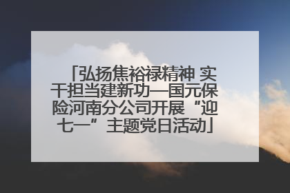 弘扬焦裕禄精神 实干担当建新功—国元保险河南分公司开展“迎七一”主题党日活动