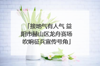 接地气有人气 益阳市赫山区龙舟赛场吹响征兵宣传号角